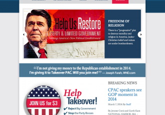 Design and development for Takeover Super PAC