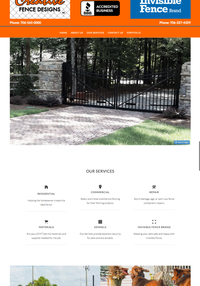 creative fence designs genesis website